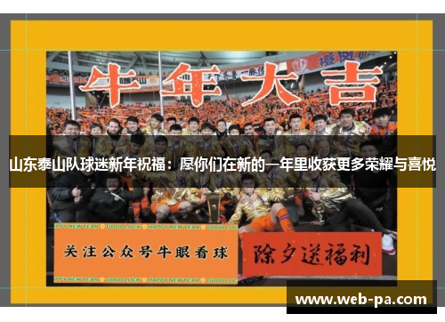 山东泰山队球迷新年祝福：愿你们在新的一年里收获更多荣耀与喜悦