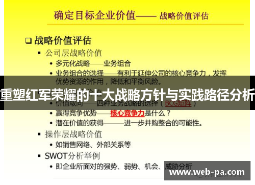重塑红军荣耀的十大战略方针与实践路径分析 重塑红军荣耀的十大战略方针与实践路径分析